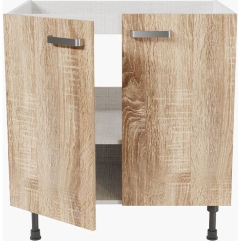 Meuble sous évier - 80 cm - Bois