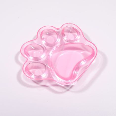Cuscino da polso trasparente a forma di zampa di gatto, poggiapolsi per l'ufficio, comodo supporto per la mano per casa, scuola e altri ambienti (rosa) (1/4)