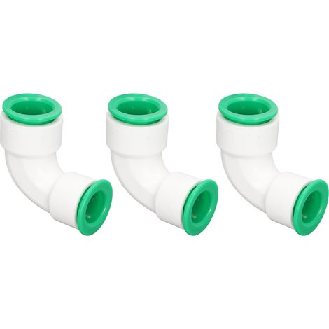 Coude rapide réducteur 25x20mm, raccord instantané pour tuyau d'eau, lot de 10 pièces, connecteur à emboîter, accessoire de plomberie. (1/5)