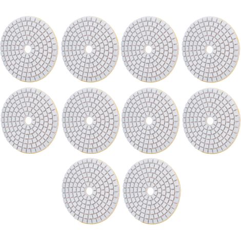 10 disques abrasifs diamantés 3 pouces maille 150 pour polissage marbre béton pierre (1/5)