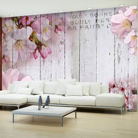 Papier peint fleurs de pommier - 150 x 105 cm (1/4)