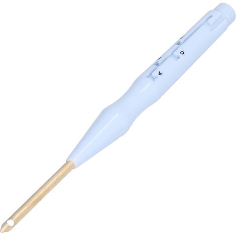 Aiguille à perforer en acier inoxydable, réglable avec fils métalliques, pour couture, broderie, tapis et tissage. (1/5)