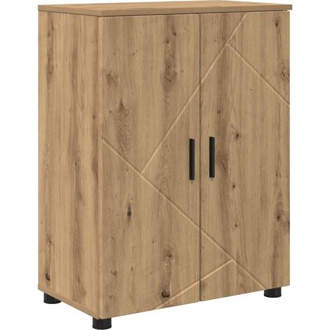 Cabinet de salle de bain Chêne artisanal 60 x 35 x 80 cm CFW923653 (1/5)