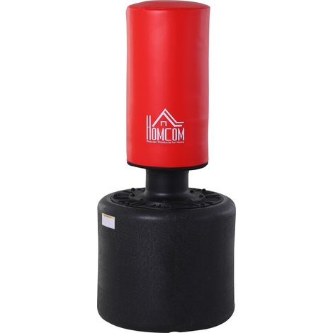 Sacco Boxe da Terra Allenamento MMA MUAY THAI KICK Boxing machine Rosso e Nero (1/5)