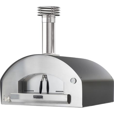 forno pizza a gas fontana "marinara" colore antracite 5 pizze