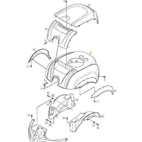ORIGINAL STIGA MOTORHAUBE – 1134-5634-01