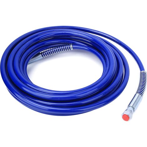 Tuyau de pulvérisation peinture 1/4in, flexible fibre 10m, pistolet airless 3265Psi, tube haute pression pour chantier, résistant et durable. (1/5)