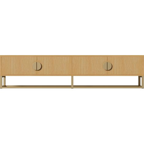 Mobile TV 180 cm con 4 ante e finitura effetto legno (1/5)