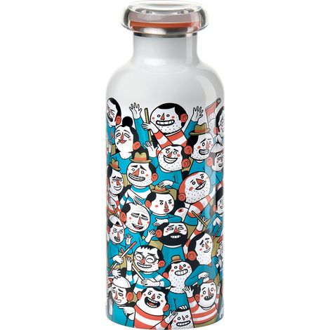 Guzzini - On The Go, STREET BOTTLE, Bottiglia Termica da Viaggio - Multicolore, Ø 7,3 x h21,2cm  500 cc - 1167D452 (1/5)