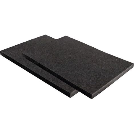 Tapis anti-goutte pour climatiseur - Réduction du bruit pour unités de fenêtre - Isolation en mousse haute densité - 61 x 43,2 cm - Noir (1/5)