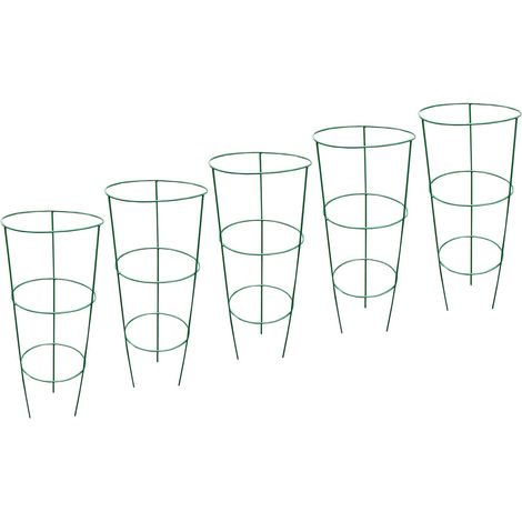 Pack of 5 Conical Garden Plant Support Rings (60cm) (1/5)