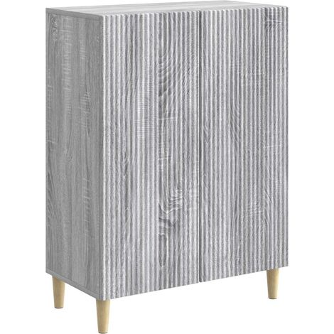 Sideboard Graues Sonoma 66 x 34,5 x 90 cm Holzwerkstoff vidaXL