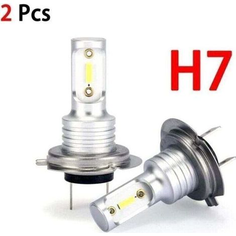 Kit Ampoule LED H7 pour Phare Voiture, Faisceau Haut et Bas 8000LM 6000K, Pièces de Rechange Automobile (1/4)
