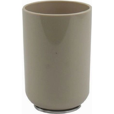 Cleafe - Bicchiere Portaspazzolini Dentifricio Tortora Silver Accessori Arredo Bagno 69467 - (1/2)