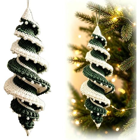 Beyamis Kit crochet bonhomme neige - Spirale 3D déco sapin débutant (1/5)