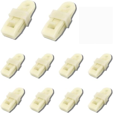 CSPARKV Jeu de10 pince pour bache,tendeur elastique,clips pourbache,attache bache,tendeur bache,pince bache,poignée de verrouillage robuste et réglable pour bâche et toile d'ombrage(10pc fluorescence) (1/4)