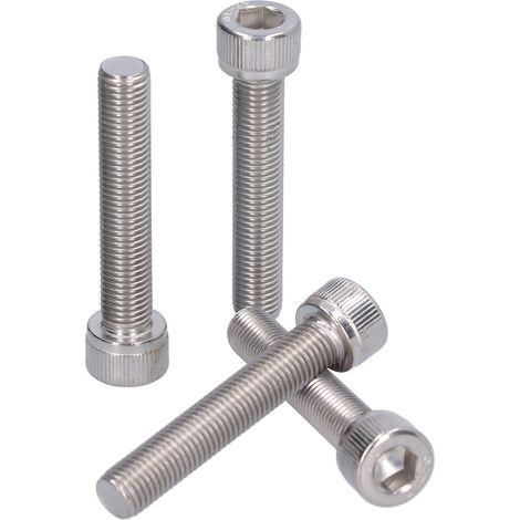 4 vis à tête hexagonale creuse en acier inoxydable A2, pas fin de 1,25 mm, M10x55 (1/5)