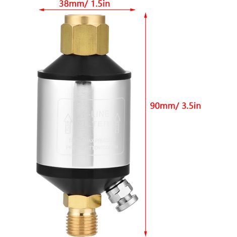 Öl-Wasser-Abscheider für pneumatische Farbpistole mit 1/4"-Schnittstelle (1/5)