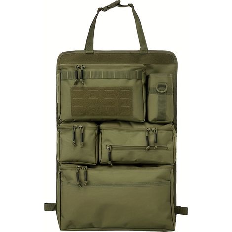 Organisateur de bagages multifonctionnel , sac de rangement pour dossier, sac de rangement à multiples poches pour le voyage (vert olive) (1/5)