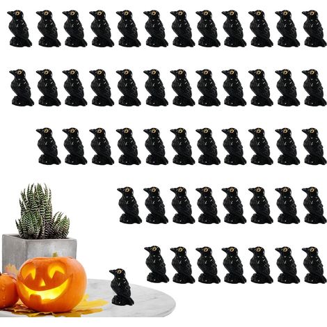 De Corbeaux DHalloween Figurine Artistique En Rsine De (1/5)
