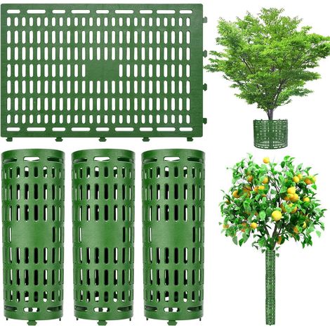Tree Trunk Protector 3 Pack Stretch Tree Trunk Protector for Bark Bark Tree Bark Great Protection Against Deer Mowers Mowers Animals (Green) (1/5)