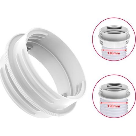 Abluftschlauchanschluss für mobile Klimaanlage – Innendurchmesser 130 mm / Außendurchmesser 150 mm (1/5)