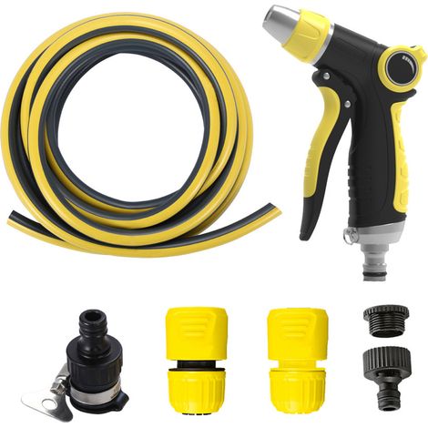 Kit d'Arrosage et Nettoyage Kärcher 5m - Pistolet d'Arrosage, Tuyau 1/2" Résistant aux UV & Gel et Raccords (Ref: 9.602-234.0). (1/3)