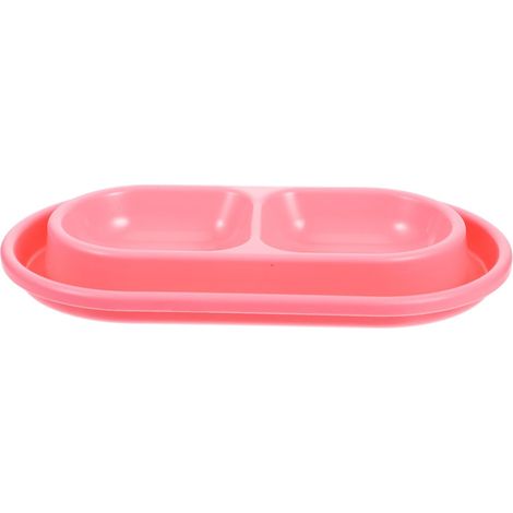 Juego de dos comederos para mascotas, ideales para gatos y perros pequeños y medianos. Cuenco de PP a prueba de hormigas. Diseño que ahorra espacio para una alimentación limpia. (1/5)