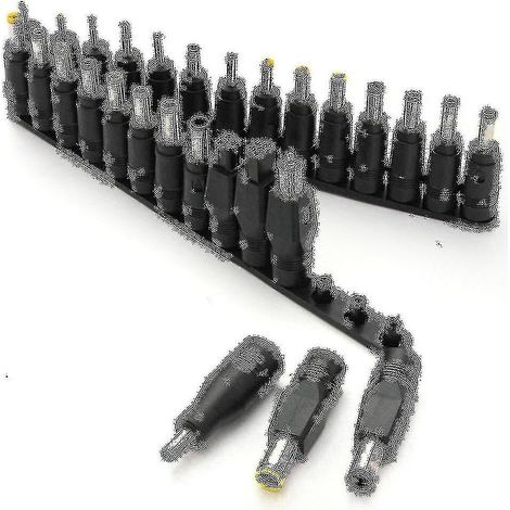 Adaptateur secteur universel pour ordinateur portable avec alimentation CC 28 mm, prise jack 5,5 x 2,1 mm vers fiche 28 mm. (1/3)