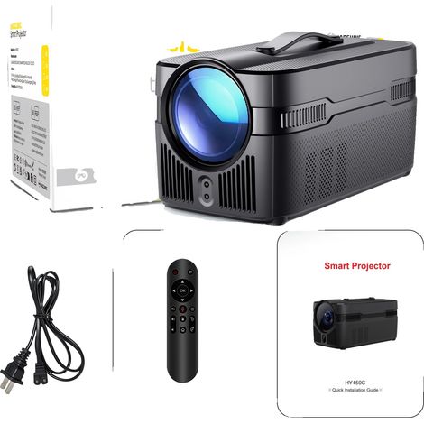 Proyector, resolución 1080p, enfoque automático, HY450C, enchufe europeo. (1/2)
