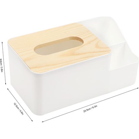 Papierbox/Aufbewahrungsbox mit Deckel, praktisch für Büro und Zuhause – kleines PP-Modell – Maße: 23,5 x 12,5 x 9,6 cm – Gewicht: 253–273 g – rutschfest und fleckenabweisend (1/5)