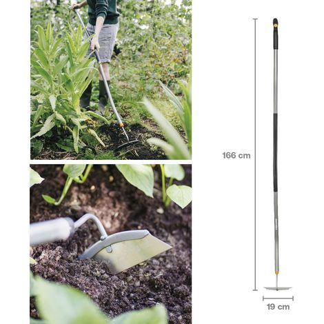 Binette manche courbé Ergonomic™ poignée T, 166 cm