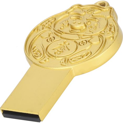 Clé USB 2.0 portable et étanche en métal pour ordinateur de bureau, ordinateur portable, tablette, TV, enceinte, transfert de données, 16 Go (1/5)
