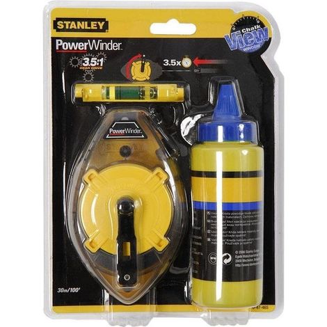 Kit cordeau traceur 30m + poudre - STANLEY