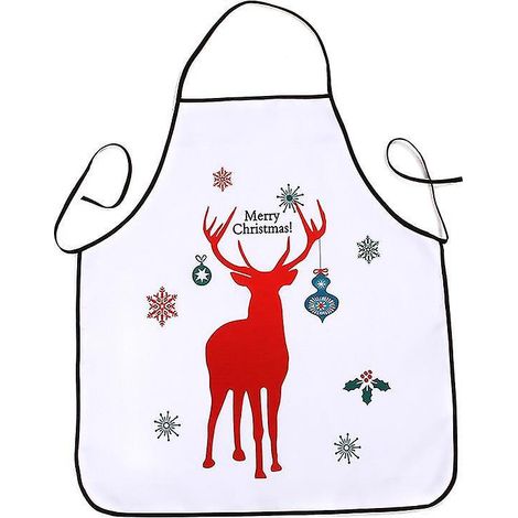 Tablier de Noël (1 pièce) pour cuisiner, pâtisser et faire des barbecues (1/3)