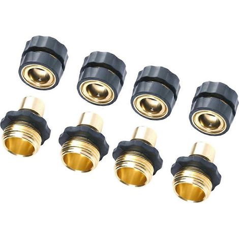 Raccord de robinet en laiton pour tuyau d'arrosage (ensemble de 8 paires) (1/5)