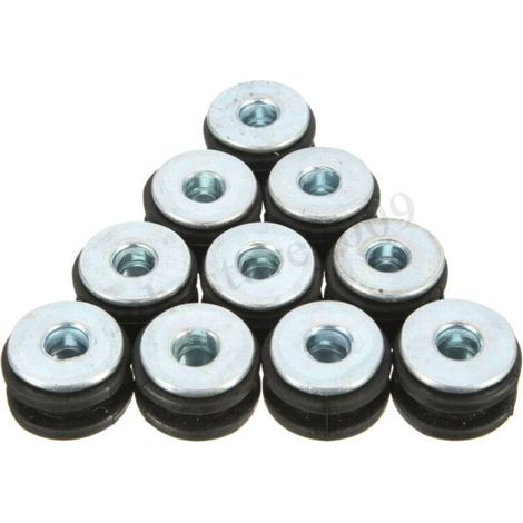 20 pcs Moto M6 Caoutchouc Oeillets Ensemble Carénage Capot Pièces Tampon Rondelle Coussin De Décompression Universel pour La Plupart Des Motos (1/3)