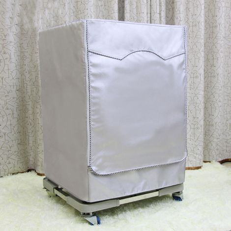Housse pour machine à laver, housse imperméable avec ouverture frontale, protection contre la poussière et les UV (argent, 60 x 60 x 85 cm)-AquaForge (1/5)