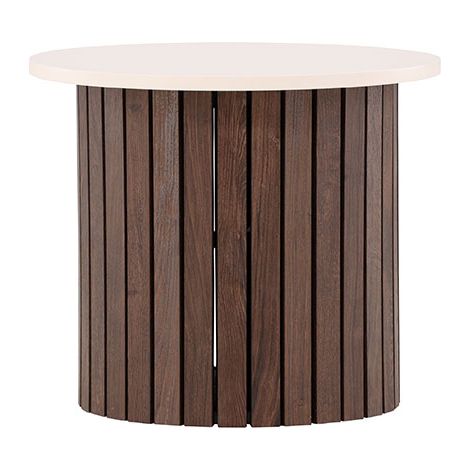 Visingsö Ecktisch Ø52 cm beige.