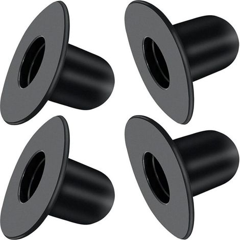 4 Pièces Bouchon de Piscine, Noir Bouchons de Fond de Rechange, pour Piscines Hors Sol