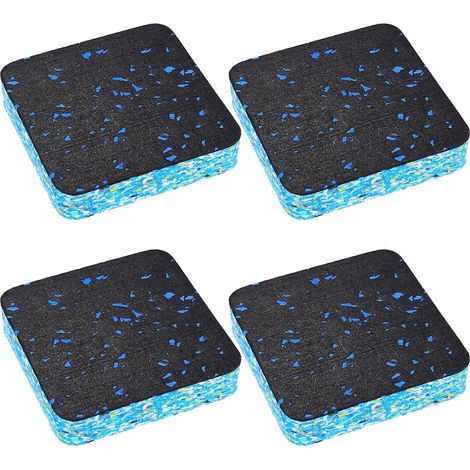 Tapis Anti Vibration pour Machine à Laver et Sèche-Linge – Lot de 4, Mousse PU et Caoutchouc, Réduction de Bruit, Protection Optimale pour Sols (1/5)