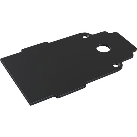 Piastra Moderna Per Binario Da Incasso Alluminio Nero (1/2)