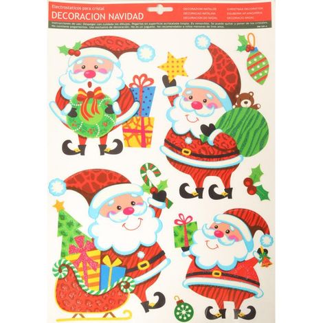Adesivo autoadesivo di Babbo Natale per finestre