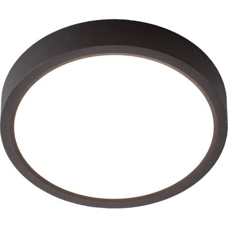 Deckenleuchte Deckenlampe Weiß Schwarz rund 17 cm Wohnzimmer Schlafzimmer Flur (1/4)