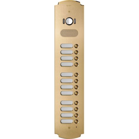 VIMAR - 41632 Patavium 2F+ Plaque A/V 12 boutons. Laiton