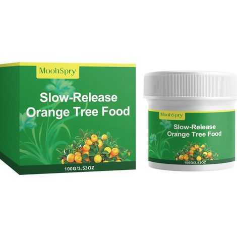 MOONSPRY slow-release fertilizer for orange trees in pots and in the open ground: Strengthens seedlings, promotes fruit growth and supplies the plants with nutrients. (1/5)