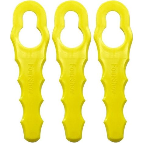 Confezione da 100 lame di ricambio compatibili con decespugliatore Ryobi, testine a doppia lama seghettata RAC155 RAC157 RAC158 (1/5)