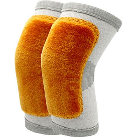 1 paire de genouillères chauffantes adultes épaisses pour l'hiver, protège-genoux articulaires en néoprène pour hommes et femmes, manchons de jambes chauds (1/5)