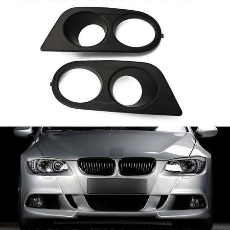2 pièces Cache-conduit à double orifice pour feux antibrouillard avant de pare-chocs pour BMW E46 M3 2001-2006 (1/4)