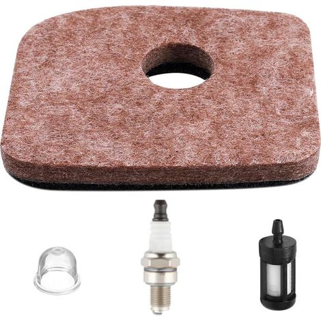 BG56 Filtre à air Bougie d'allumage Poire d'amorçage pour STIHL BG56 BG56C SH56C BG66 BG66C BR200 BG86 BG86C SH56 SH86 SH86C SR200 BG86CE BG86Z BG86CEZ souffleurs de Feuilles 4241 120 1800 (1/5)